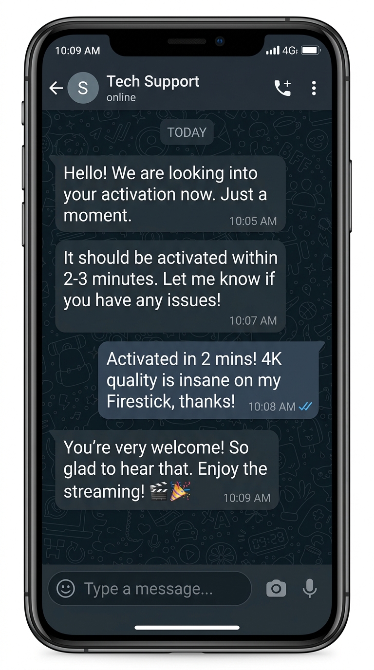 Customer message